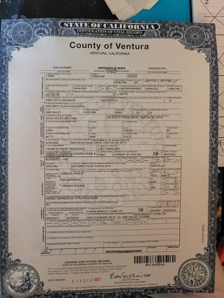 fake birth certificate with raised seal