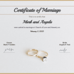 fake marriage certificate for fun