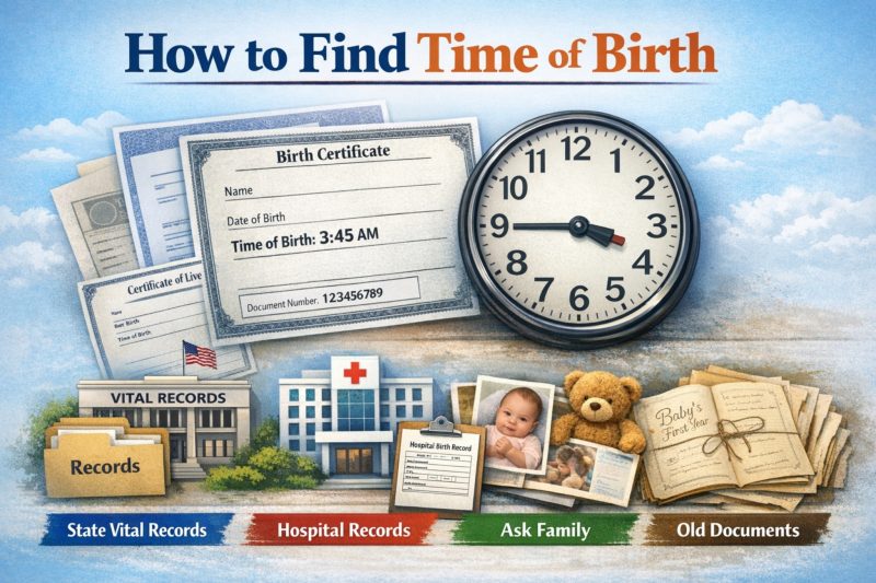 how to find time of birth